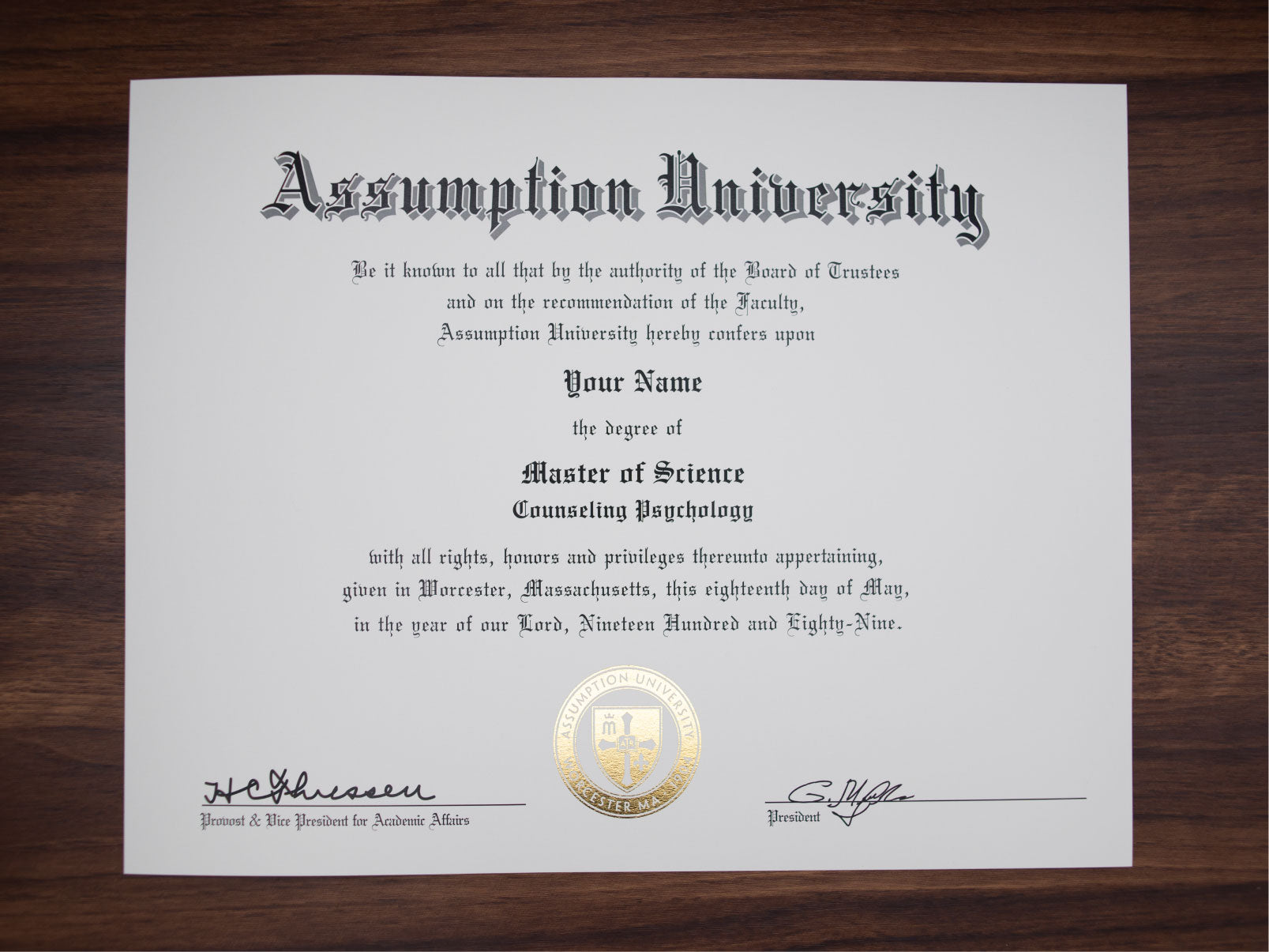 PRECISE MATCH COLLEGE OR UNIVERSITY DIPLOMAS