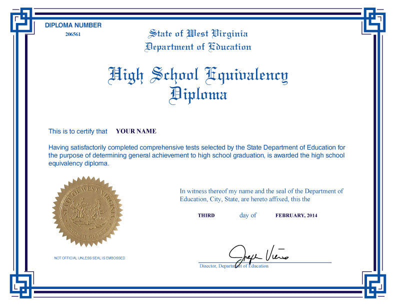 GED CERTIFICATE #2