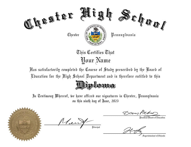 HIGH SCHOOL DIPLOMA DESIGN #3